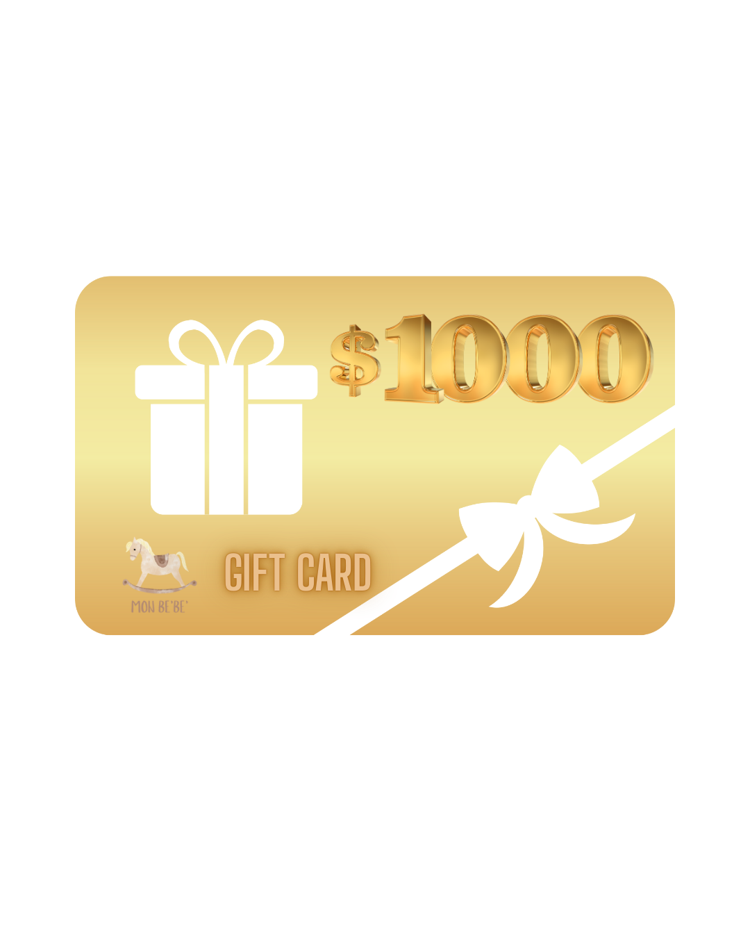 Mon B'eB'e 1000$ Gift Card
